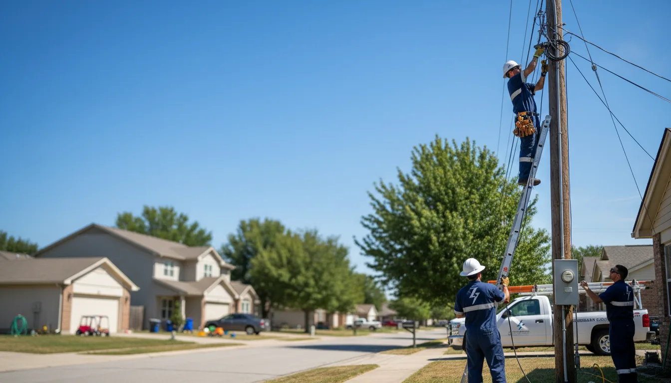 Residential electrician providing installation services in Preston, MO